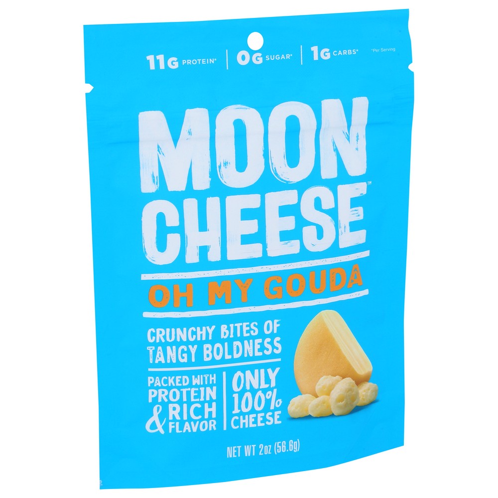 Moon Cheese™ 00502, Moon Cheese Dehydrated Cheese Snack, Gouda, 2 Oz. ,  Case of 12