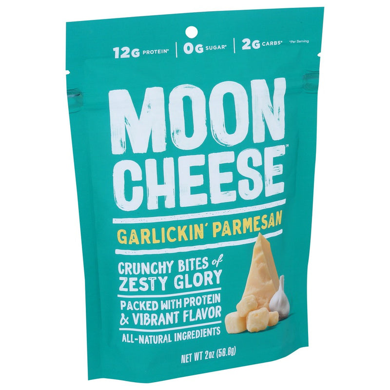 Moon Cheese Cheese Snack Garlic Parm - 2 Ounce, Case of 12