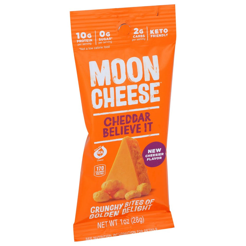 Moon Cheese Cheese Snack Cheddar - 1 Ounce, Case of 12