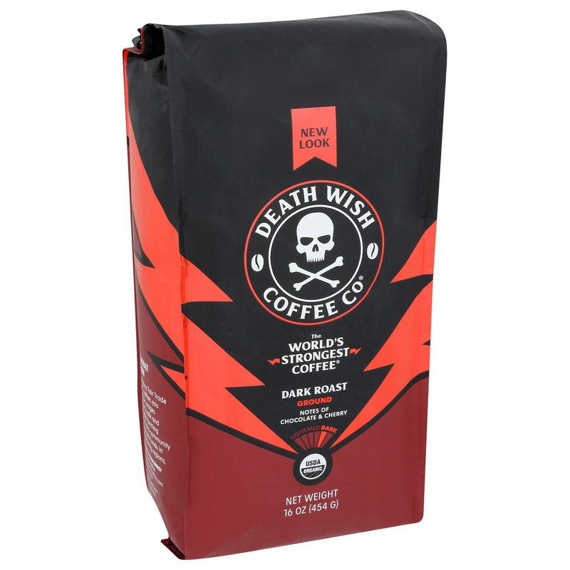 Death Wish Coffee Coffee Grnd 16oz Bg - 1 Pound, Case of 6