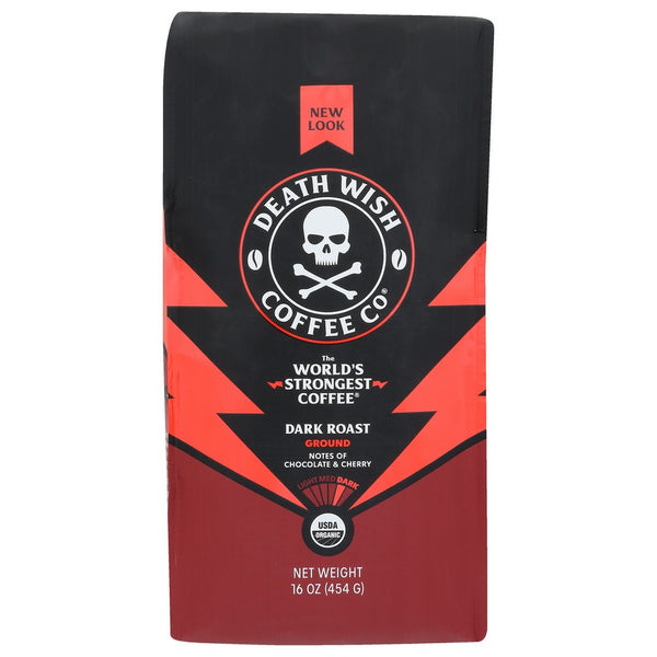 Death Wish Coffee Coffee Grnd 16oz Bg - 1 Pound, Case of 6