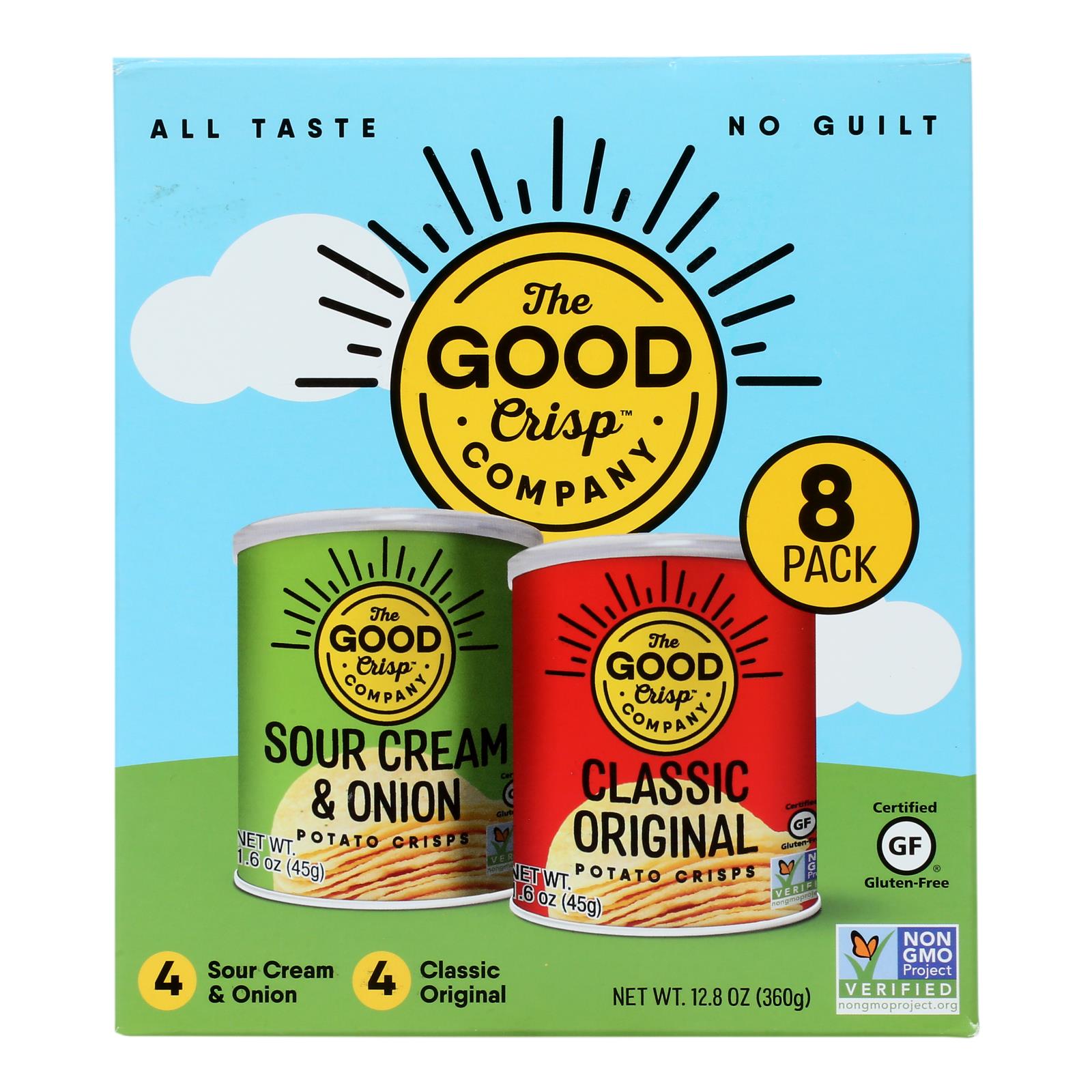 The Good Crisp Company - Pot Crisp Sngle 8pk Mlt Pack - Case of 4-8/1.6 Ounce