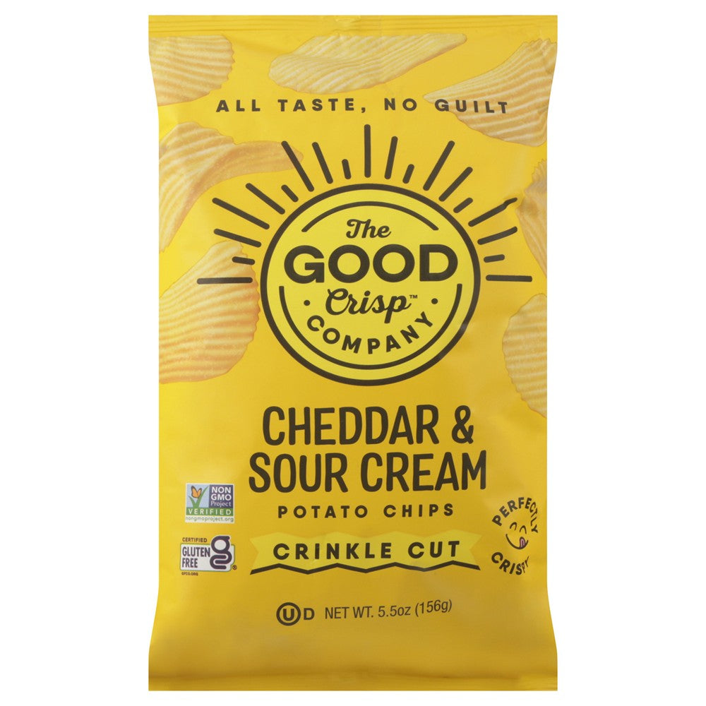 The Good Crisp Company - Pot Chip Ched Sour Crm - Case of 12-5.5 OZ