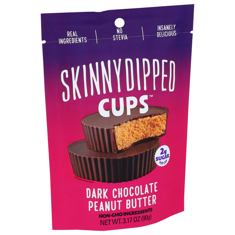 Skinnydipped Cup Pnut Btr Drk Chocolat - 3 Ounce, Case of 10