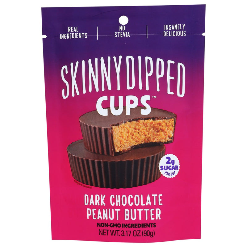 Skinnydipped Cup Pnut Btr Drk Chocolat - 3 Ounce, Case of 10