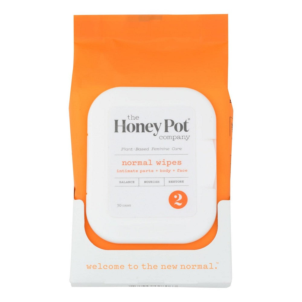 The Honey Pot - Wipes Intimate Normal - EA of 1-30 CT