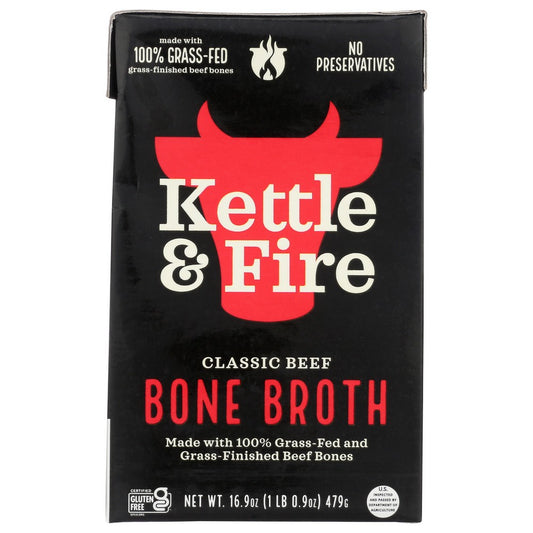 Kettle And Fire 701, Kettle & Fire Beef Bone Broth, 16.2 Fl. Oz.,  Case of 6