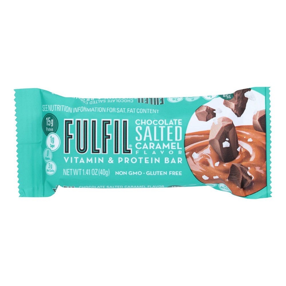 Fulfil - Protein Bar Chocolate Salted Caramel - Case of 12-1.41 OZ