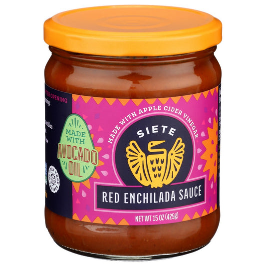 Siete Rdes-15-6,  15Oz Red Enchilada Sauce 15 Ounce,  Case of 6