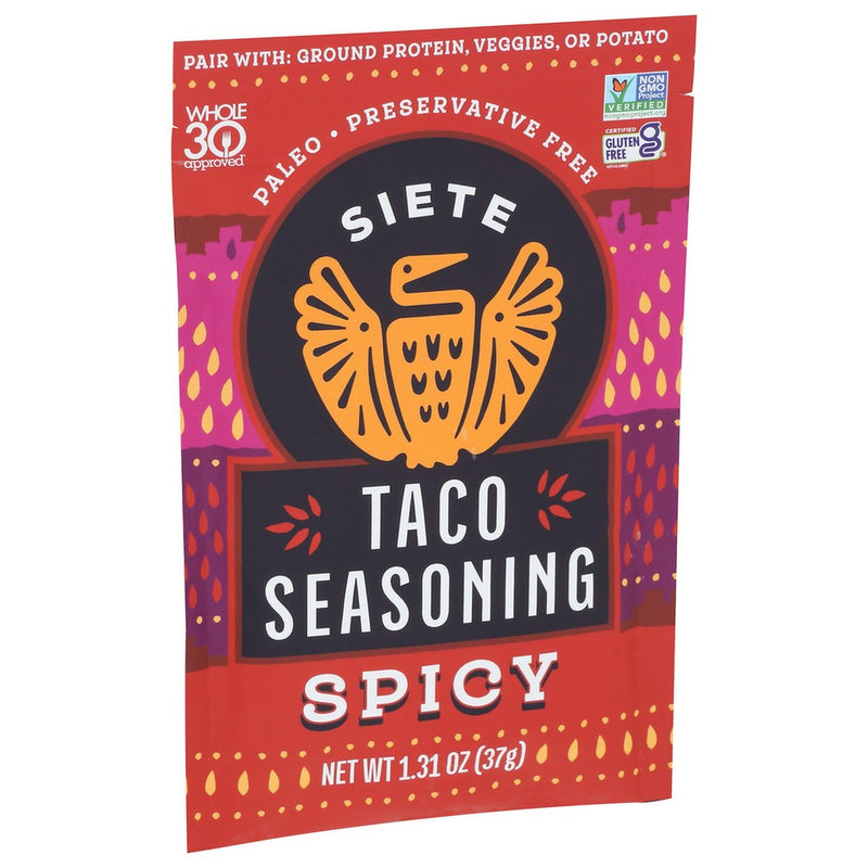 Siete Seasoning Taco Spicy - 1 Ounce, Case of 12