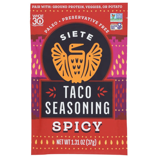 Siete Stcs-1.3-12,  1.3 Spicy Taco Seasoning 1.31 Ounce,  Case of 12