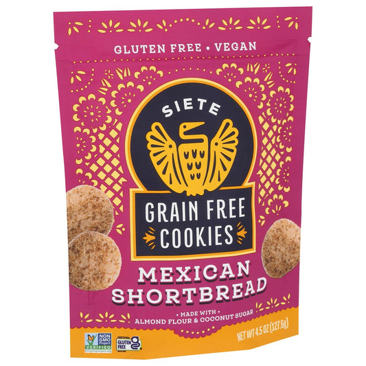 Siete Sbco-4.5-10,  4.5Oz Mexican Shortbread Cookie 4.5 Ounce,  Case of 10