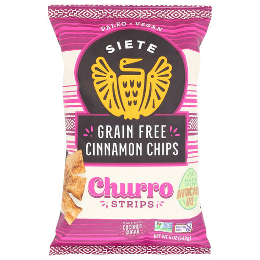 Siete Chur-5-12,  5Oz Churro Tortilla Strip Chip 5 Ounce,  Case of 12