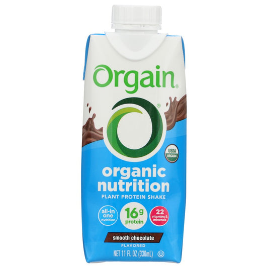 Organicain 851770003193, Smooth Chocolate Organicain ® Plant-Based Organicanic Nutrition Shake - Smooth Chocolate 11 Fluid Ounce,  Case of 12