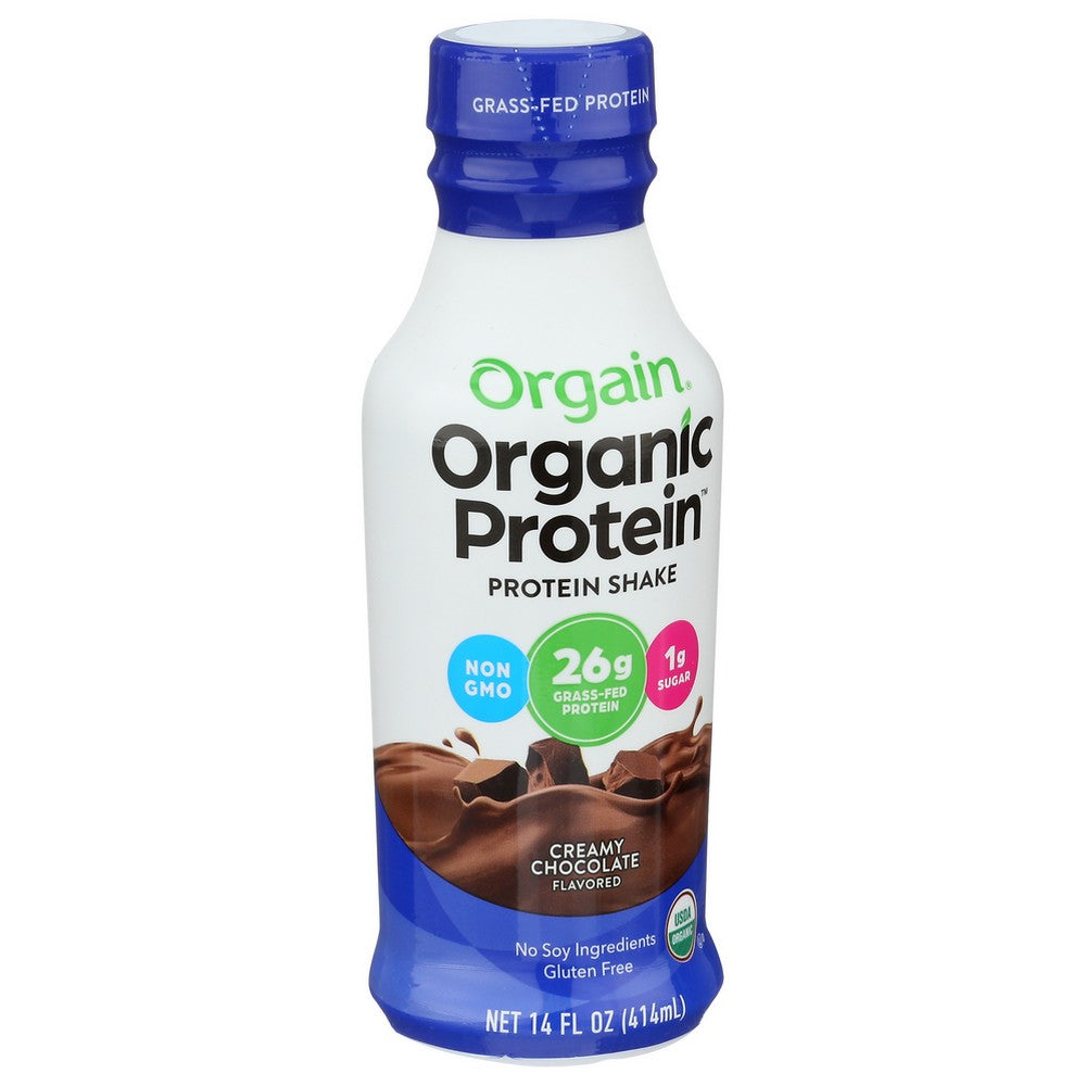 Organicain 851770006231, Creamy Chocolate Fudge Organicain® 26G Organicanic Protein Shake - Chocolate 12 Ct. 14 Fluid Ounce,  Case of 12