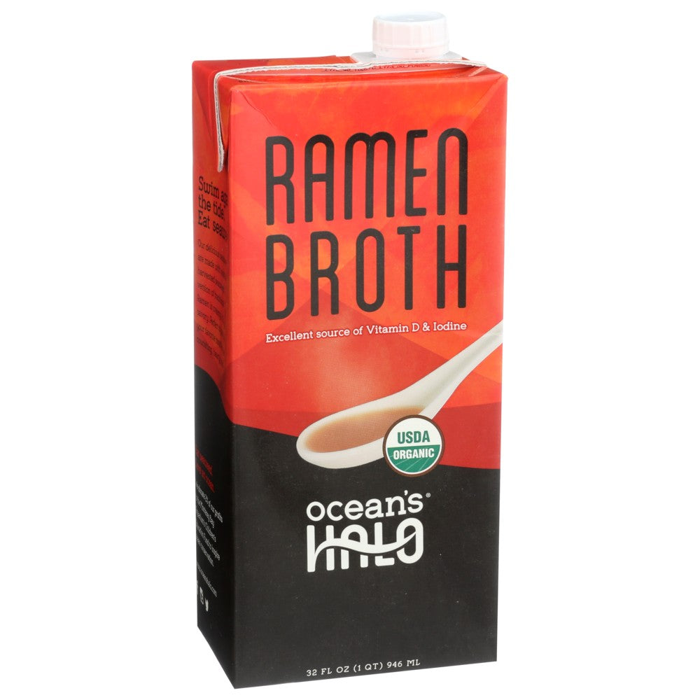 Ocean's Halo® 720R, Ocean's Halo Broth, Ramen, 32 Fl. Oz.,  Case of 6