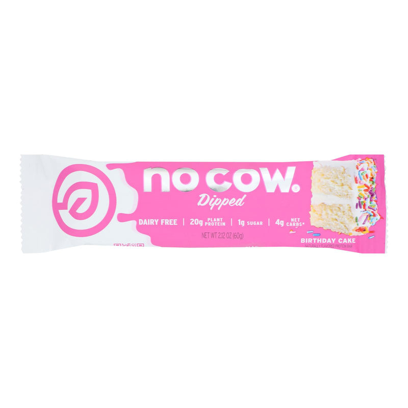 No Cow Bar - Bar Dipped Birthday Cake - Case of 12-2.12 Ounce