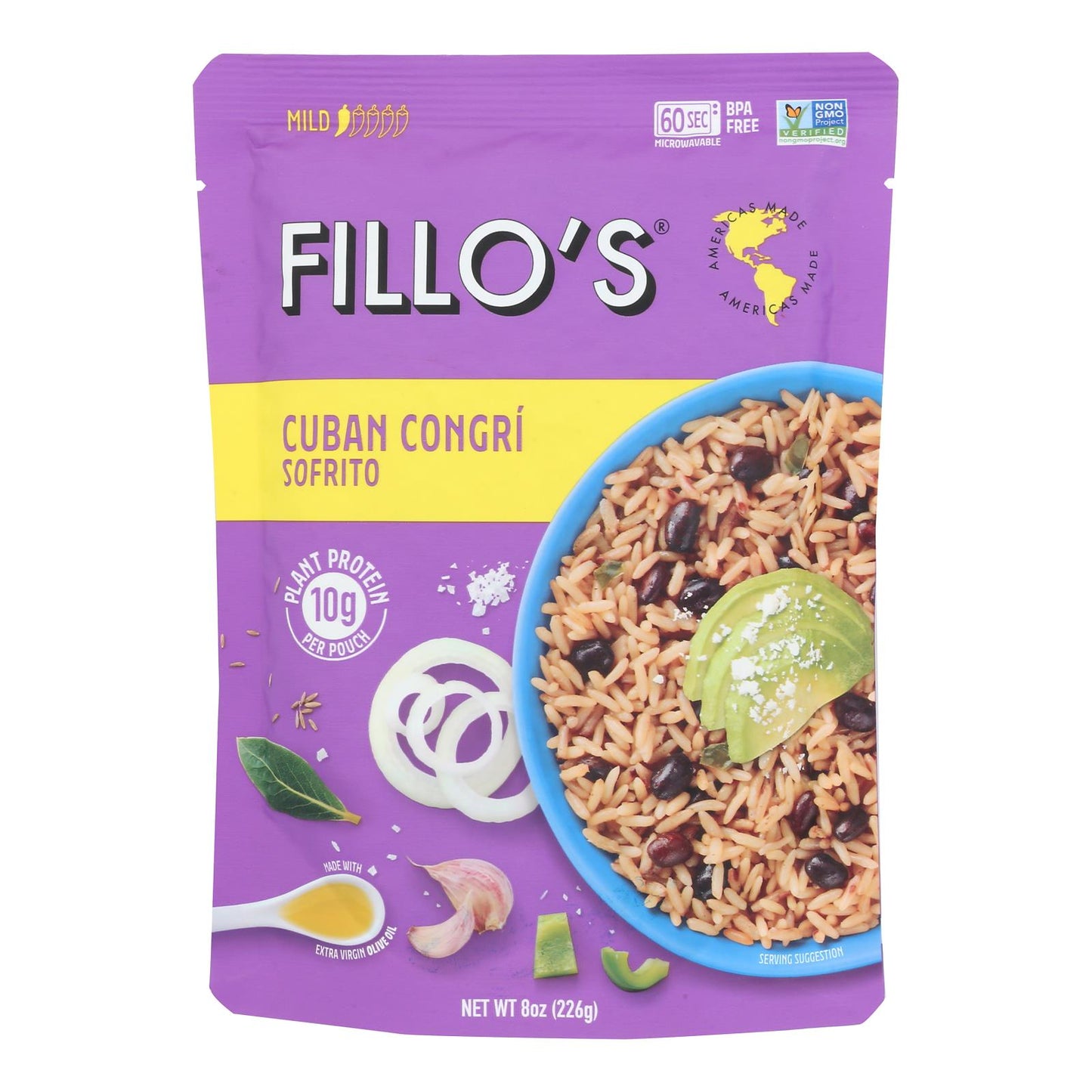 Fillo's - Congri Rice/beans Cuban - Case of 6-8 Ounce