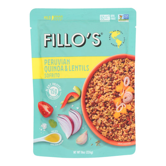 Fillo's - Lentils/quinoa Peruvian - Case of 6-8 Ounce