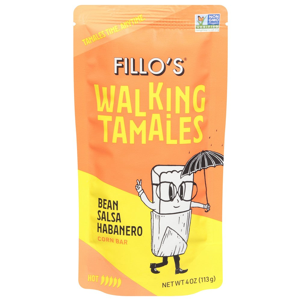 Fillo's - Tamales Bean Habanero - Case of 7-4 OZ