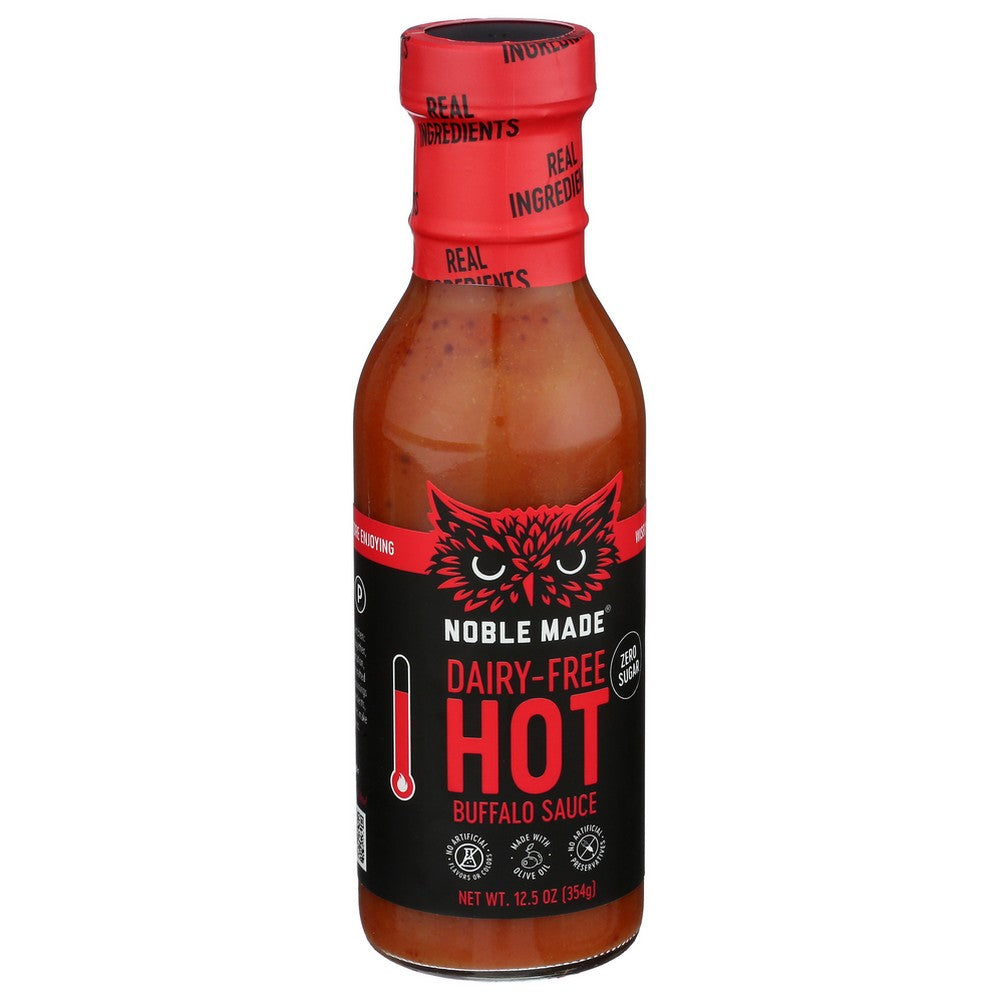 Noble Made By The New Primal 8006, Hot, Whole30, Paleo Sauce 12.5 Ounce,  Case of 6