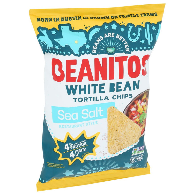 Beanitos Chip Whtbn Seasalt - 5 Ounce, Case of 6