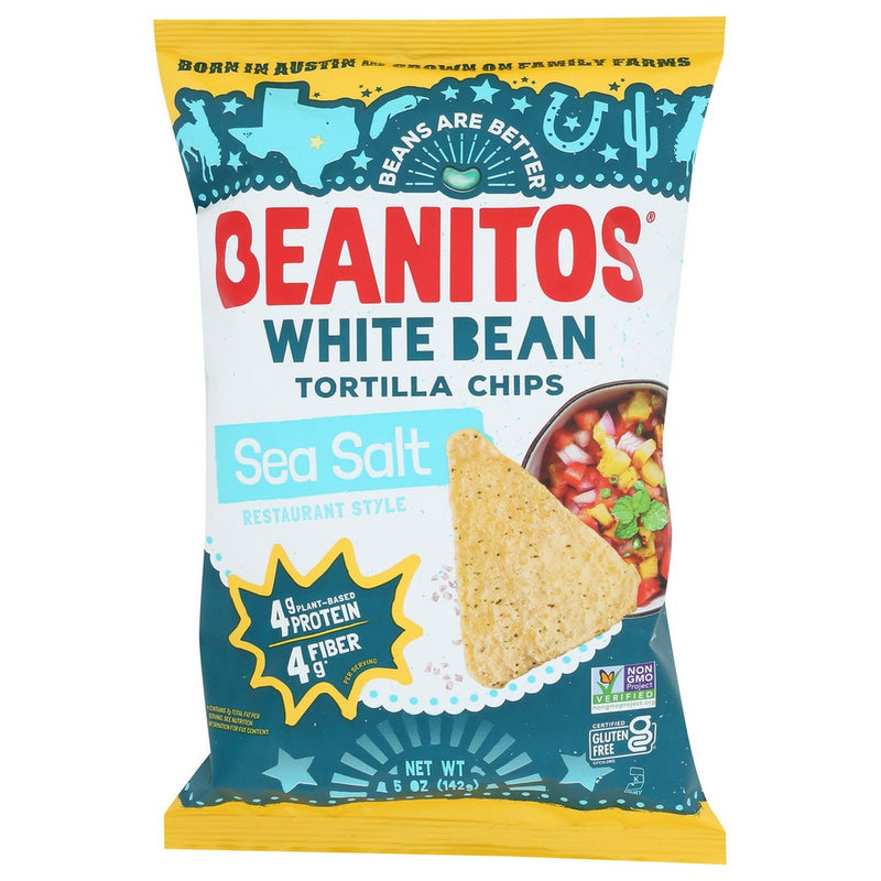 Beanitos Chip Whtbn Seasalt - 5 Ounce, Case of 6