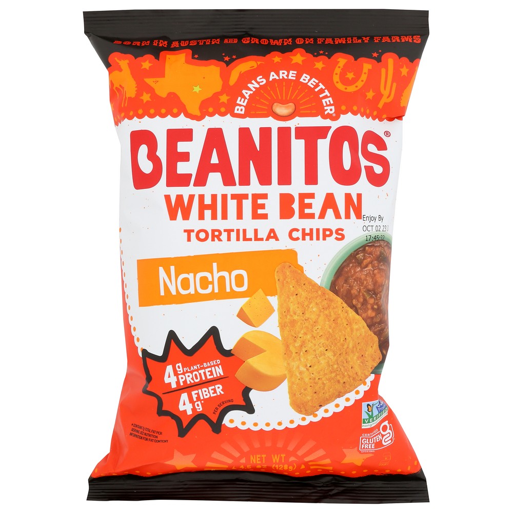 Beanitos™ Bn-Fg-1505, Beanitos Chips, White Bean Nacho Cheese, 6 Oz. Bag,  Case of 6