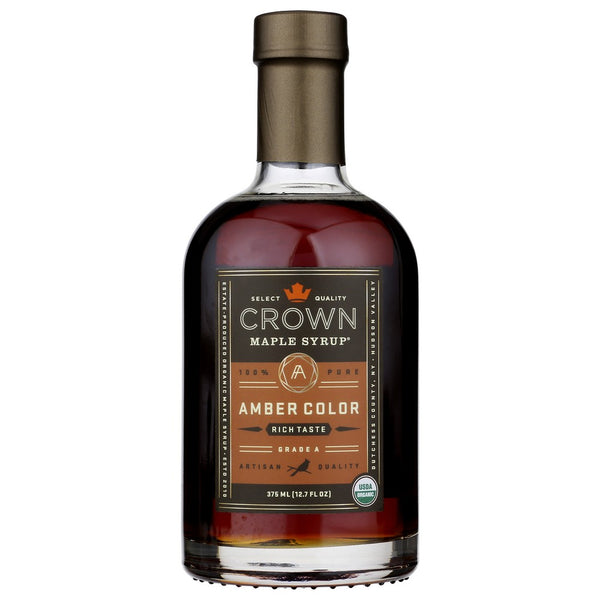 Crown Maple Syrup Maple Ambr Clr Organic - 13 Fluid Ounce, Case of 6