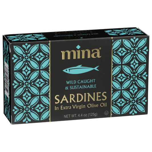 Mina 748,  Sardines In Extra Virgin Olive Oil 4.4 Ounce,  Case of 12