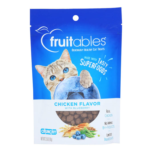 Fruitables - Cat Treats Chicken&blubry - Case of 10-2.5 Ounce