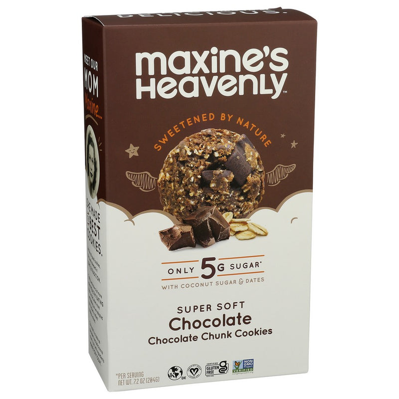 Maxines Heavenly Cookie Chocolate Choc Chunk - 7 Ounce, Case of 8