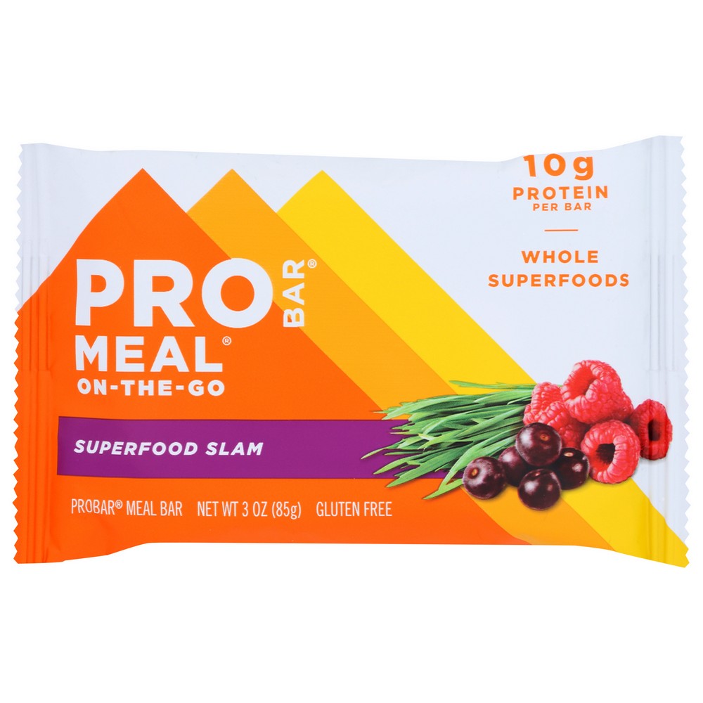 Probar 853152100070, Superfood Slam Meal Bar 3 Ounce,  Case of 12