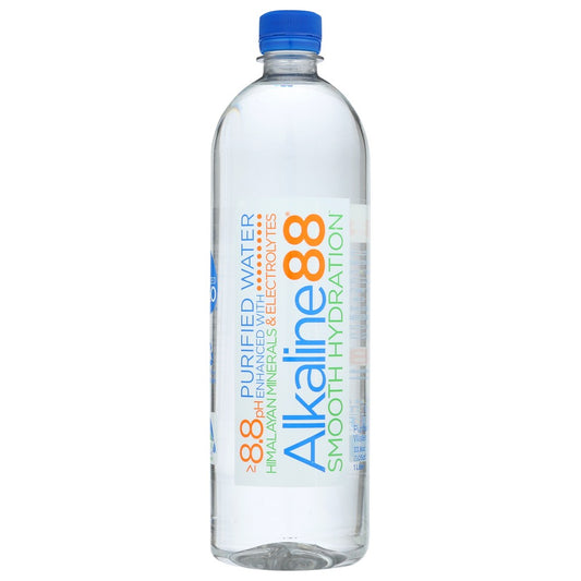 Alkaline88® 853158004037, 1-Liter Bottled Alkaline88 Water Bottled Alkaline Water 33.8 Ounce,  Case of 12