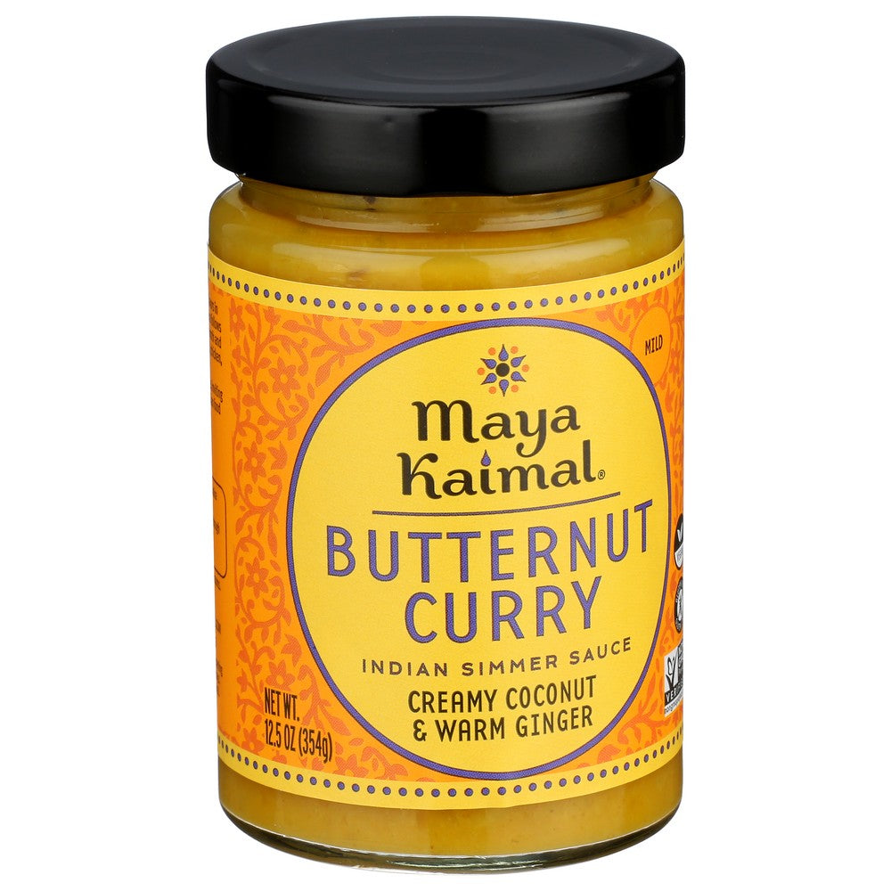 Maya Kaimal Sauce Simmr Btrnut Curry - 13 Ounce,  Case of 6