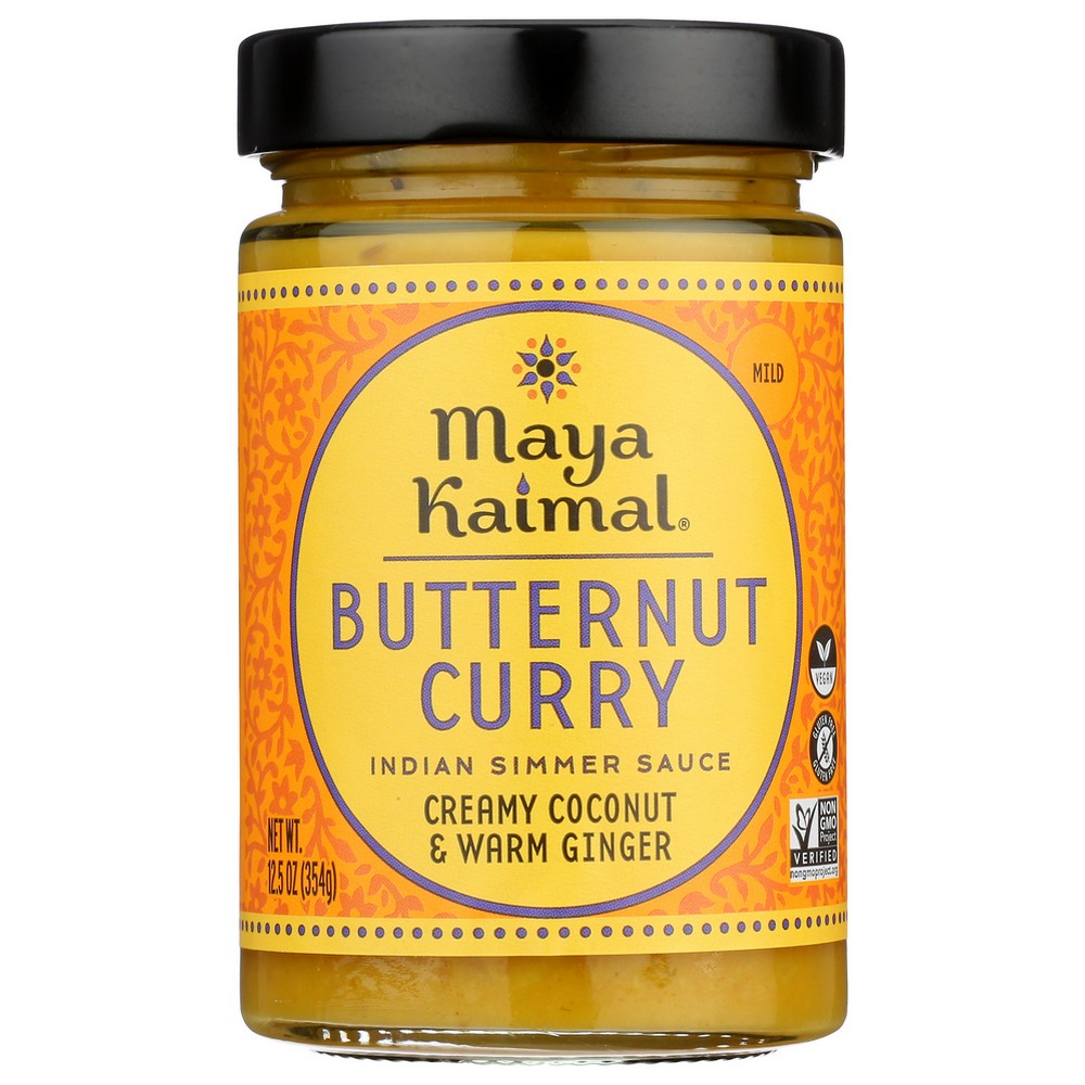 Maya Kaimal Sauce Simmr Btrnut Curry - 13 Ounce,  Case of 6