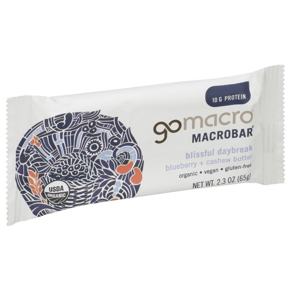 Gomacro® 1644 Bcb, Gomacro Blueberry + Cashew Butter Macrobar,  Case of 12