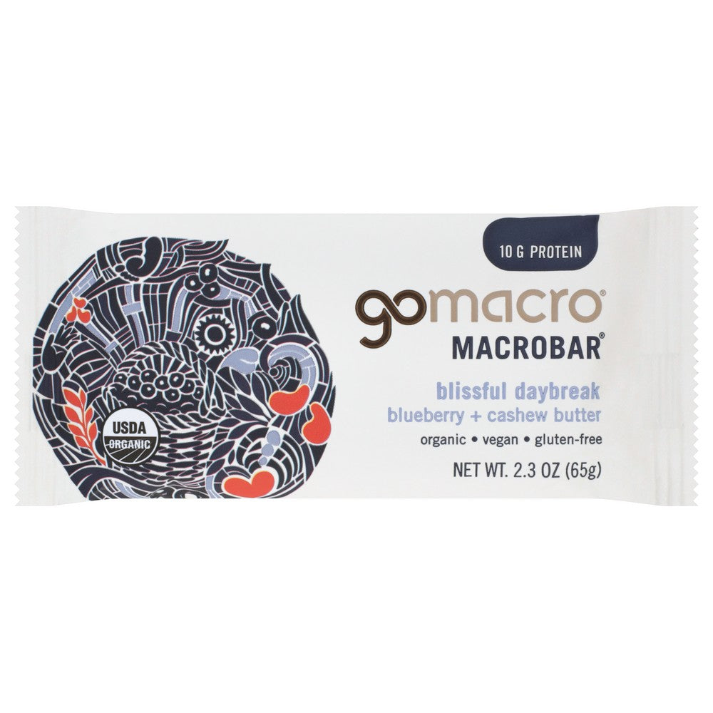 Gomacro® 1644 Bcb, Gomacro Blueberry + Cashew Butter Macrobar,  Case of 12