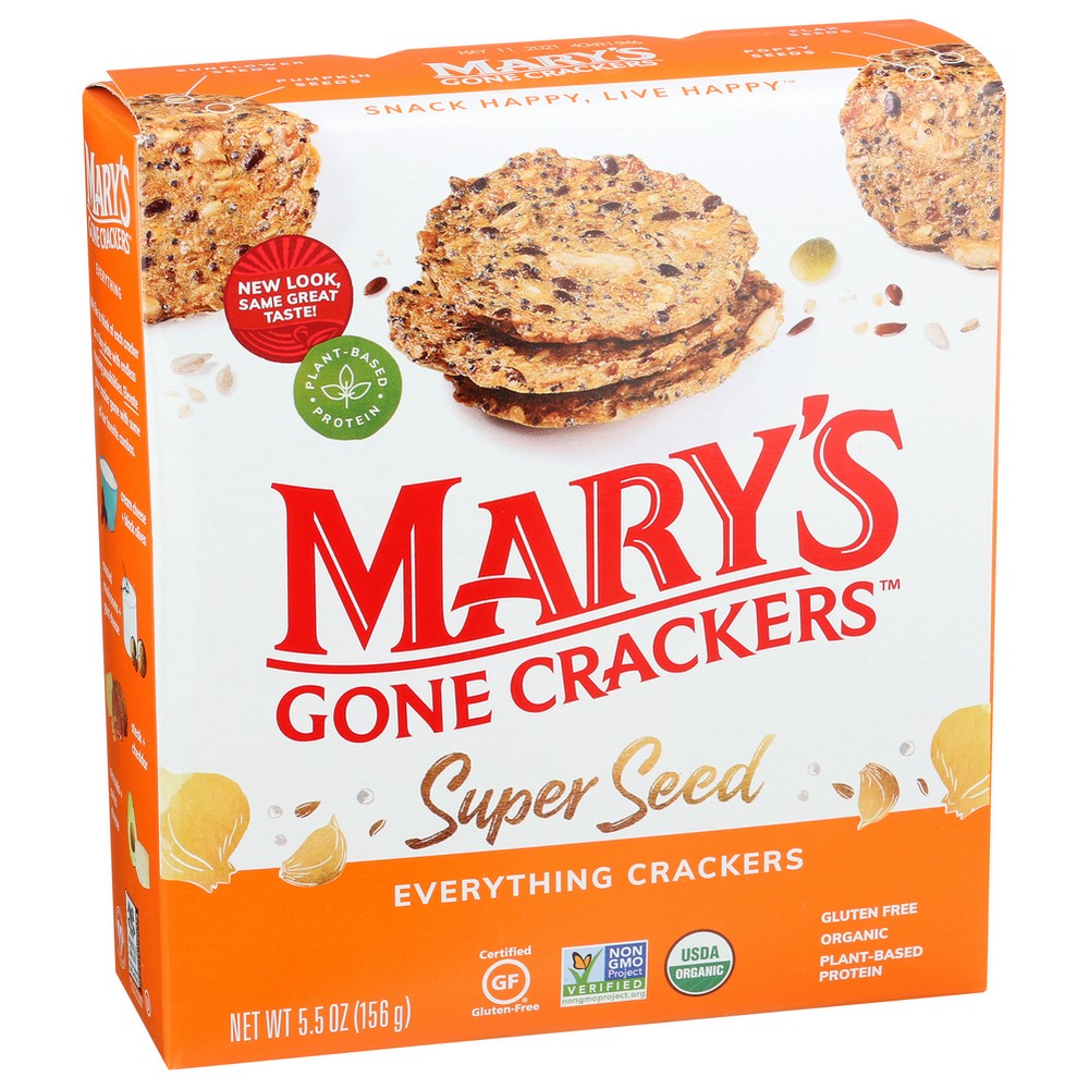 Marys Gone Crackers Cracker Evrythng Seed Organic - 6 Ounce,  Case of 6