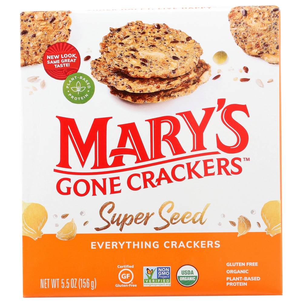 Marys Gone Crackers Cracker Evrythng Seed Organic - 6 Ounce,  Case of 6