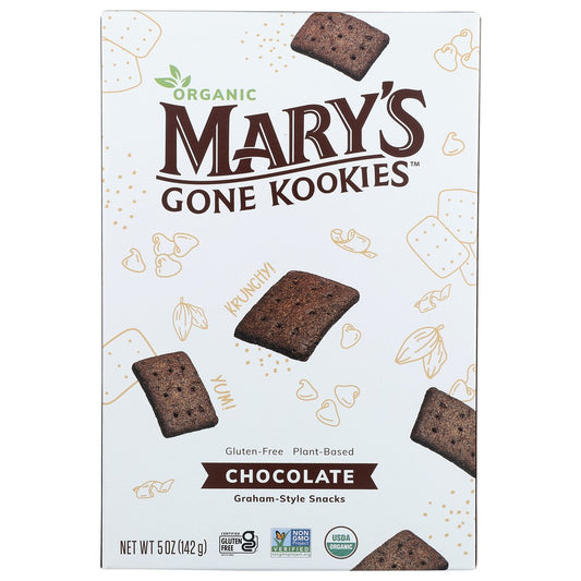 Mary's Gone Crackers 0897580000007, Mary's Gone Kookies Graham-Style Snacks Chocolate, 5 Ounce, Case of 6