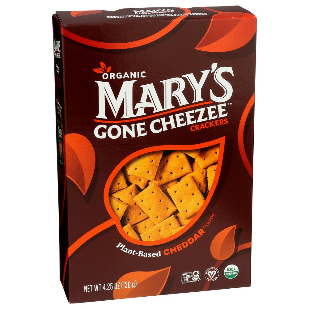 Mary's Gone Crackers 17057610101,  Mary's Gone Cheezee Plant-Based Crackers 4.25 Ounce,  Case of 6