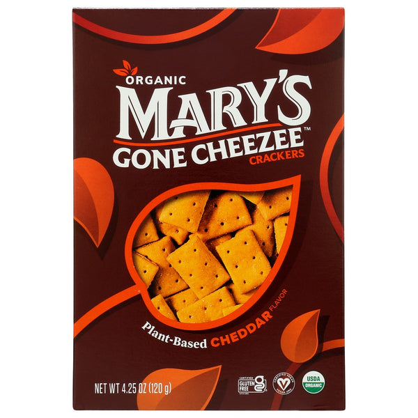 Marys Gone Crackers Crackers Cheddar Cheezee - 4 Ounce, Case of 6