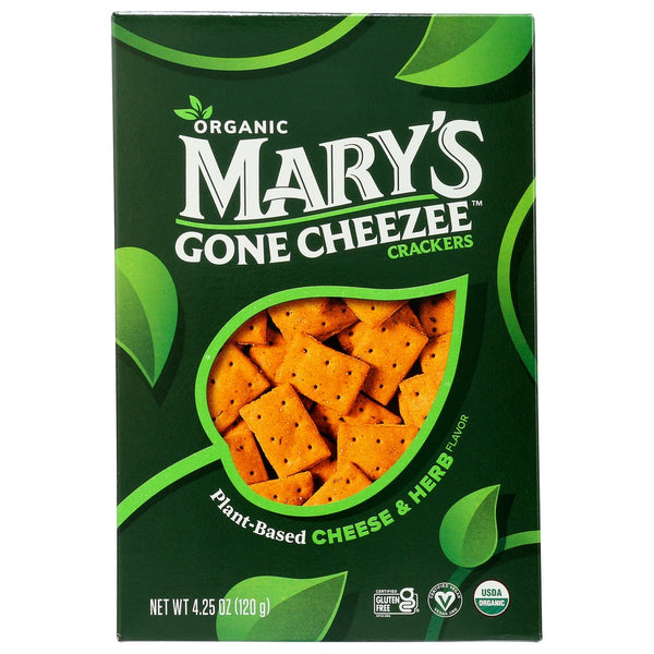 Marys Gone Crackers Crackers Cheese And Herb - 4 Ounce, Case of 6