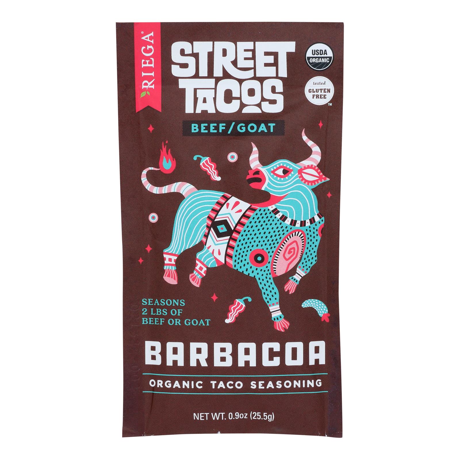 Riega Foods - Seasn Barbacoa Taco - Case of 8-.9 Ounce