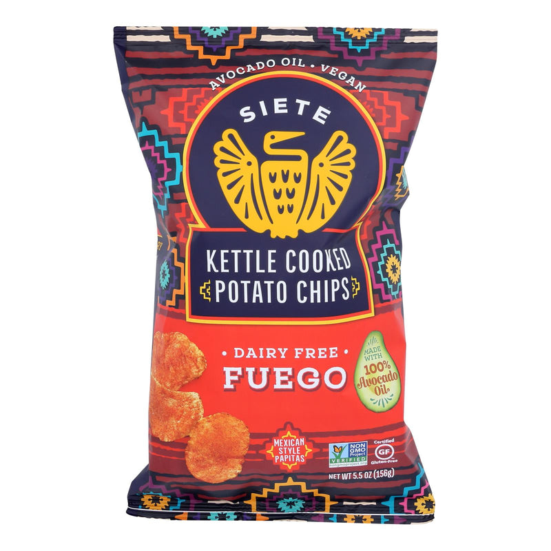 Siete - Kettle Chip Fuego - Case of 6-5.5 Ounce