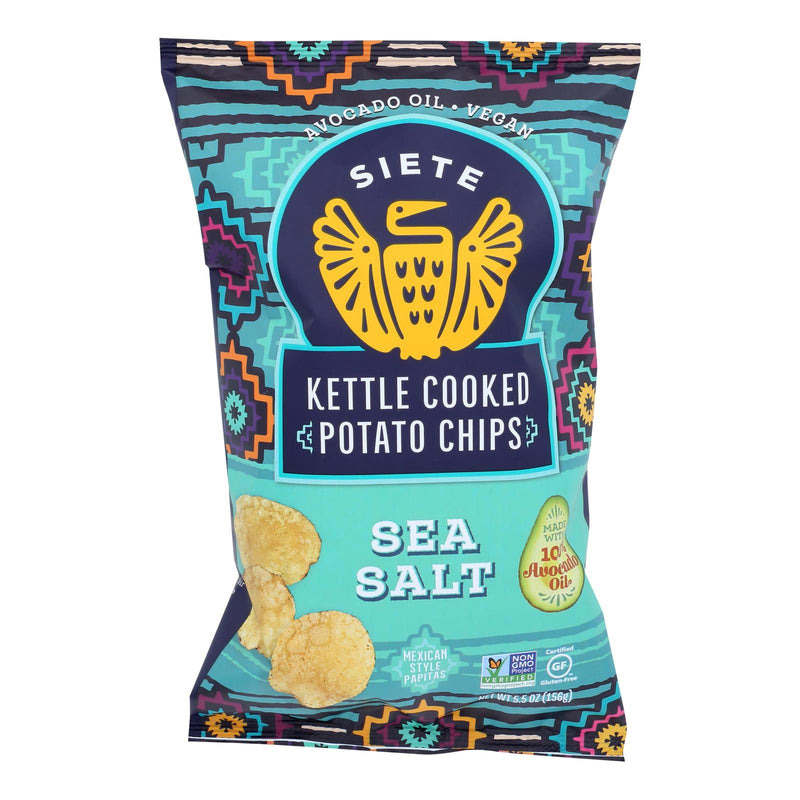 Siete - Kettle Chip Sea Salt - Case of 6-5.5 Ounce