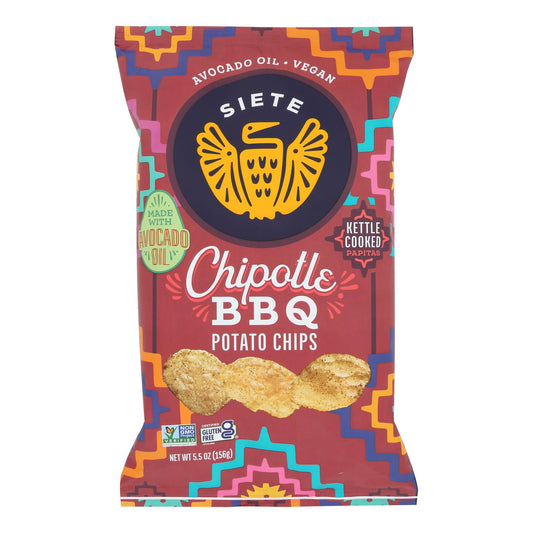 Siete - Kettle Chip Chipotle Bbq - Case of 6-5.5 Ounce