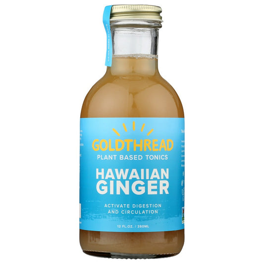 Goldthread Gt007, Goldthread Herbal Tonic, Hawaiian Ginger, 12 Fl. Oz.,  Case of 6