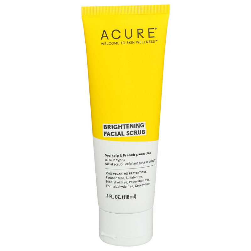 Acure Facial Scrub Brightening - 4 Fluid Ounce, Case of 1